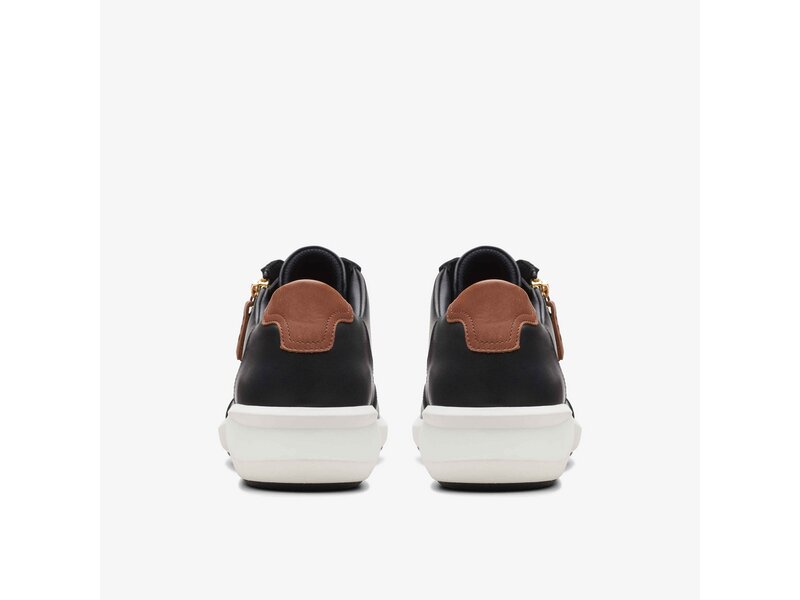 Clarks - Un Rio Zip Black Leather - Schwarz 