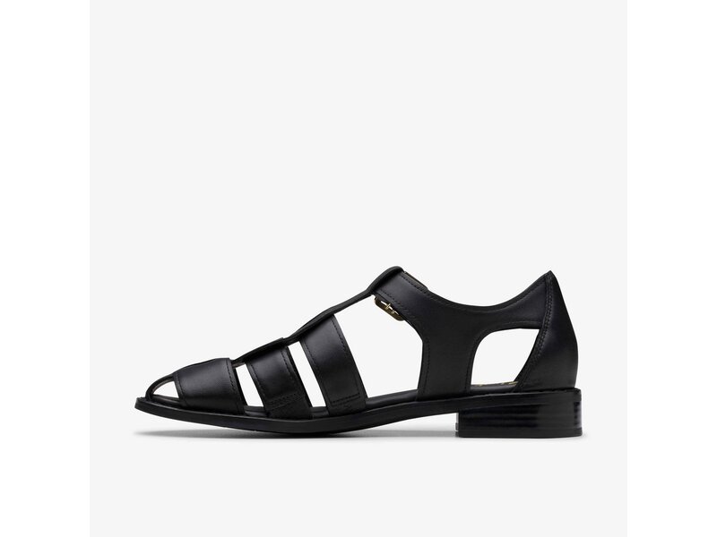 Clarks - Hana Sun Black Leather - Schwarz 