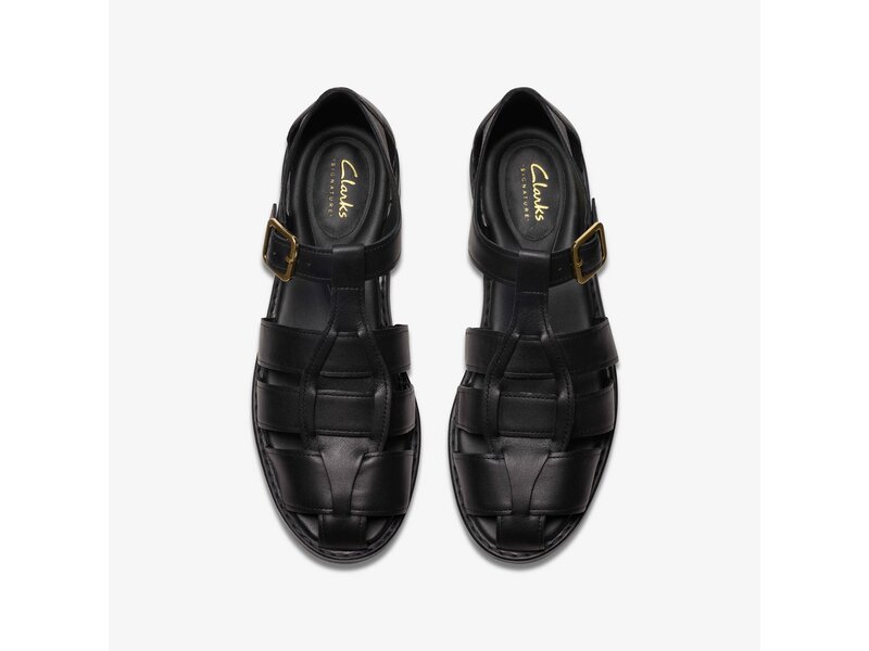 Clarks - Hana Sun Black Leather - Schwarz 