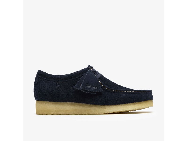 Clarks - Wallabee Navy Suede - Blau 