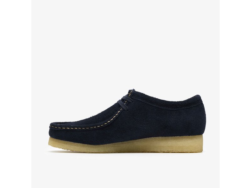 Clarks - Wallabee Navy Suede - Blau 