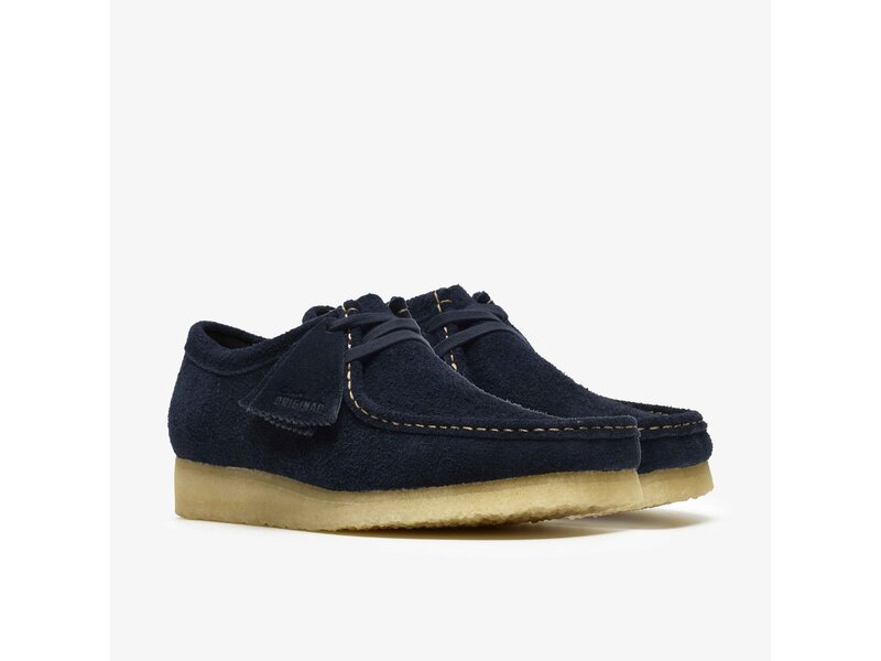Clarks - Wallabee Navy Suede - Blau 