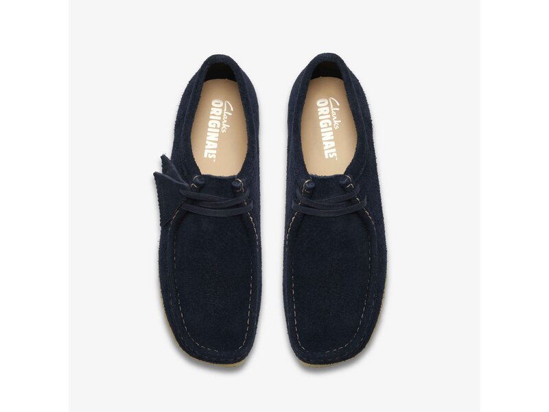 Clarks - Wallabee Navy Suede - Blau 