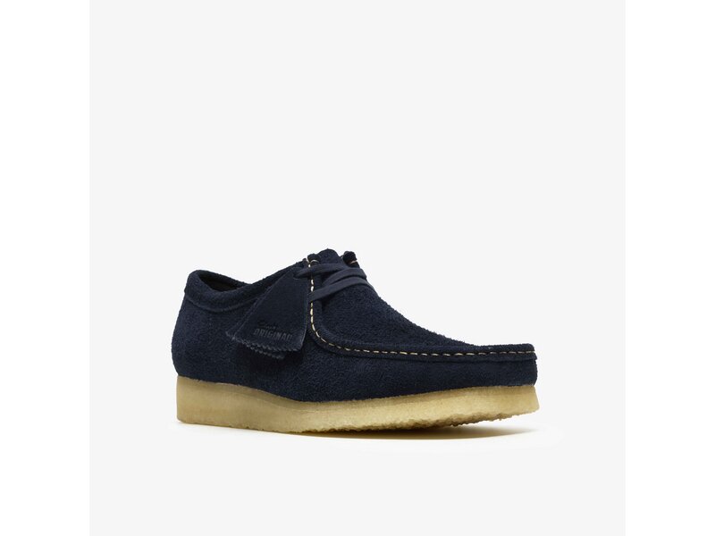 Clarks - Wallabee Navy Suede - Blau 