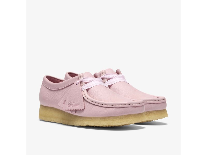 Clarks - Wallabee. Baby Pink Lea - Rosa 