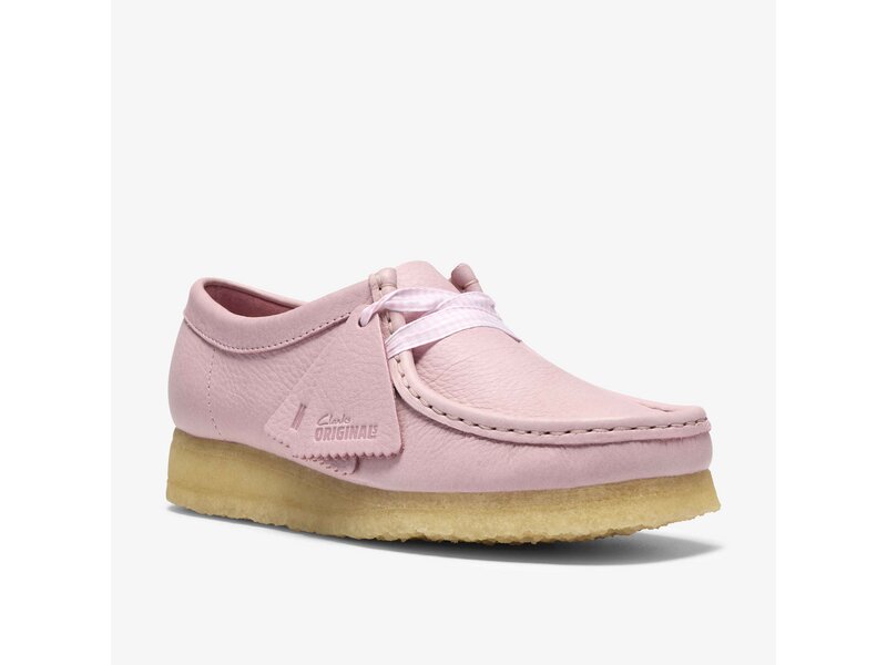 Clarks - Wallabee. Baby Pink Lea - Rosa 
