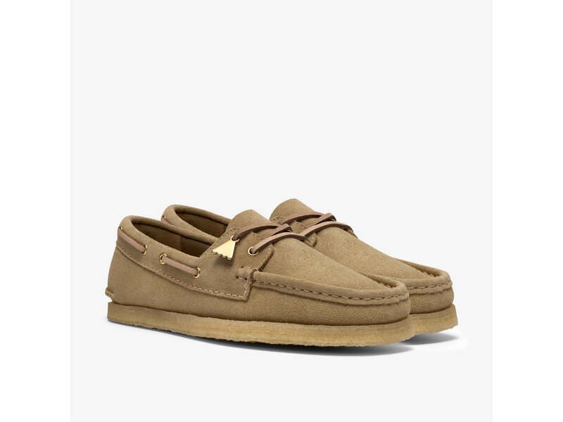 Clarks - Godney Boat. Maple Suede - Beige 