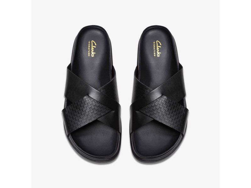 Clarks - Torford Cross Black Leather - Schwarz 