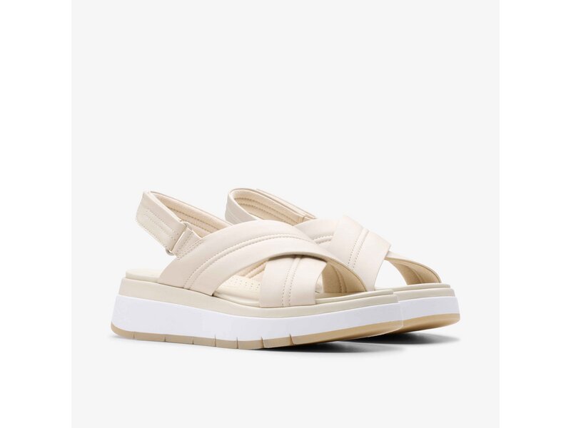 Clarks - Tuscan Cross Cream Leather - Beige 