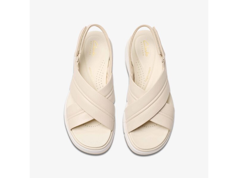 Clarks - Tuscan Cross Cream Leather - Beige 