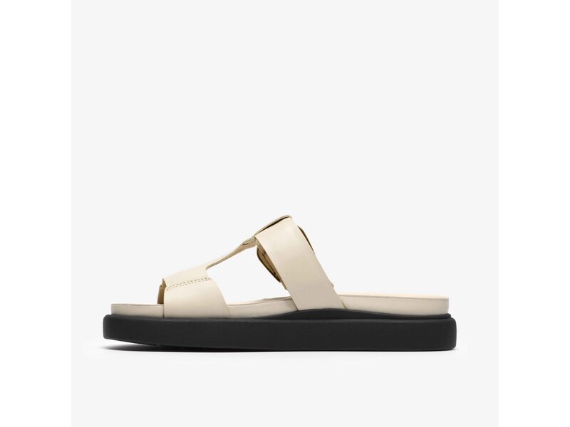 Clarks - Aristella West Cream Leather - Beige 