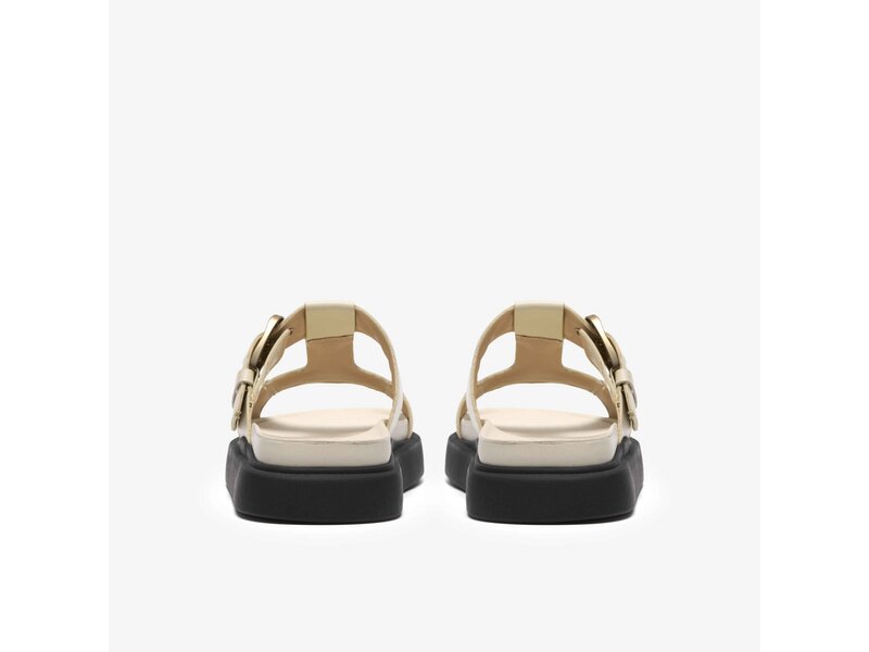 Clarks - Aristella West Cream Leather - Beige 