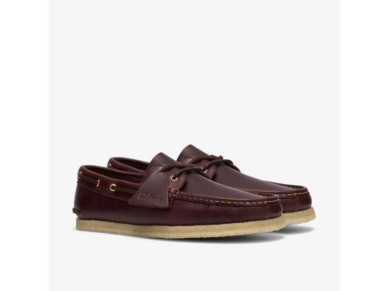 Clarks - Godney Boat British Tan Lea - Braun 