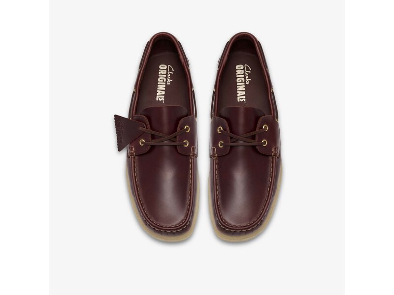 Clarks - Godney Boat British Tan Lea - Braun 