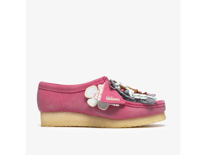 Clarks - Wallabee. Pink Interest - Rot 