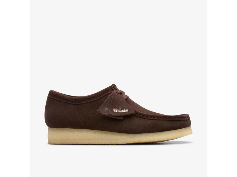 Clarks - Wallabee Dark Brown Suede - Braun 