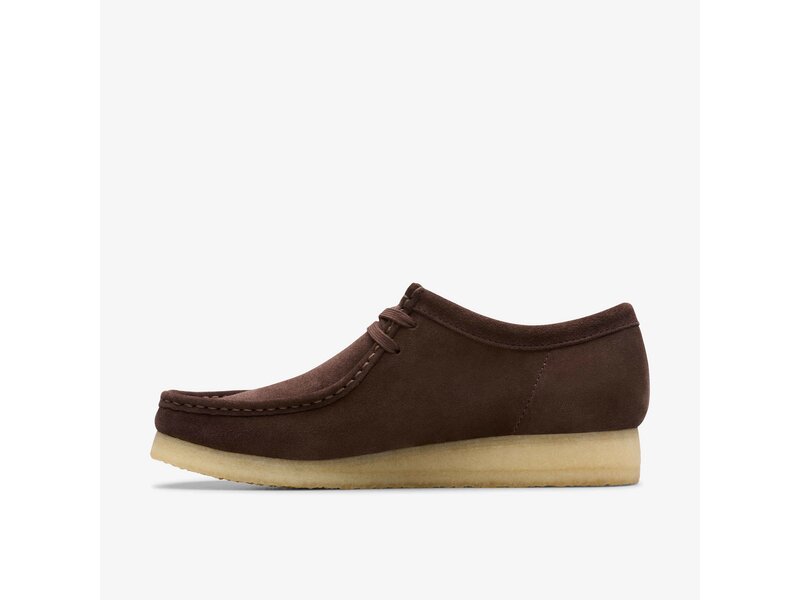 Clarks - Wallabee Dark Brown Suede - Braun 