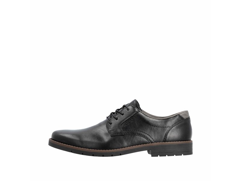 Rieker - Schn&uuml;rhalbschuh - Schwarz 