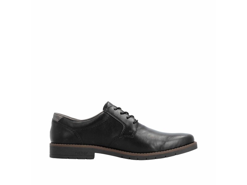 Rieker - Schn&uuml;rhalbschuh - Schwarz 