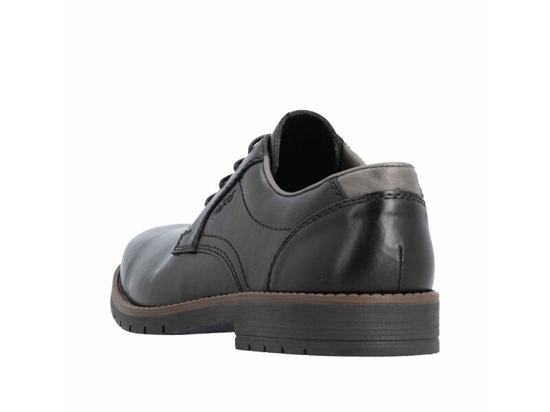 Rieker - Schn&uuml;rhalbschuh - Schwarz 