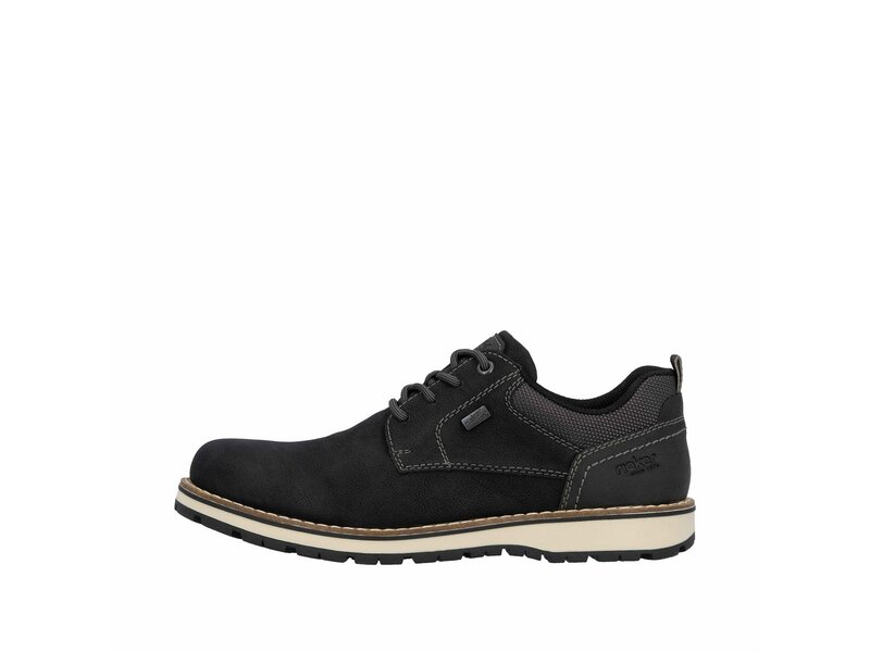 Rieker - Schn&uuml;rhalbschuh - Schwarz 