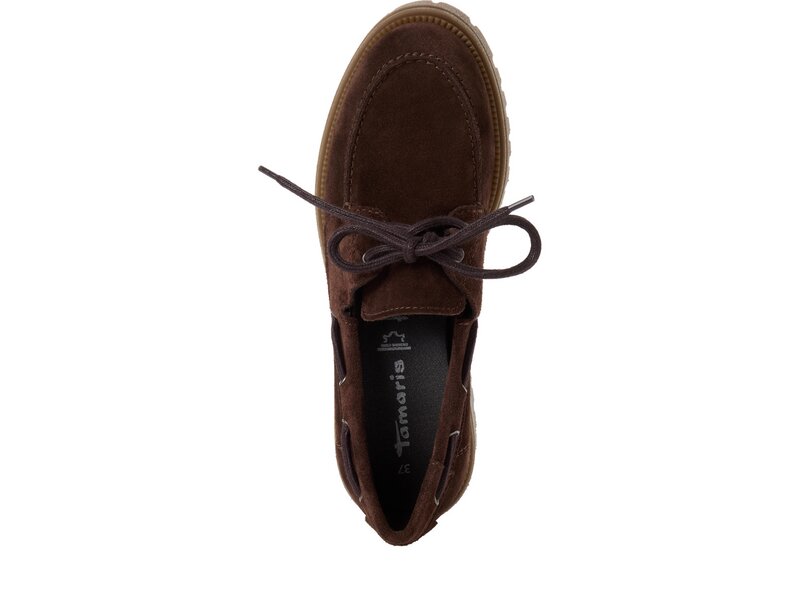 Tamaris - Schn&uuml;rschuhe - Braun 