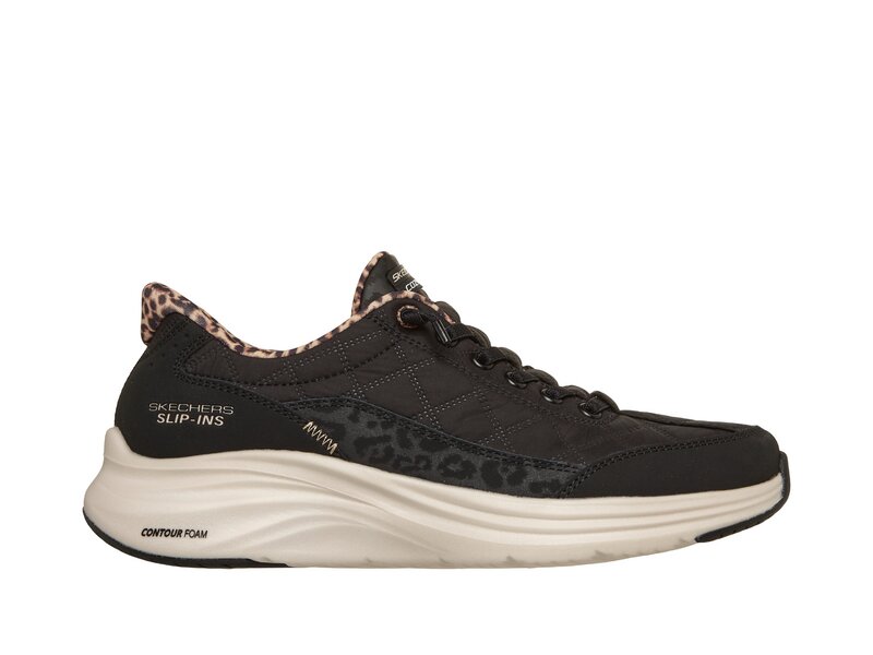 Skechers - CONTOUR FOAM LEOPARD DREAM - Schwarz 