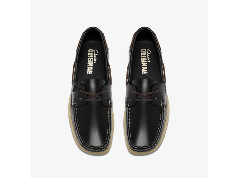 Clarks - Godney Boat. - Schwarz 