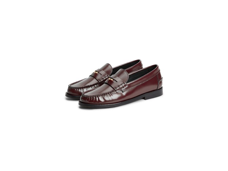 Tommy Hilfiger - Th Penny Bar Abrasivato Loafer - Rot 
