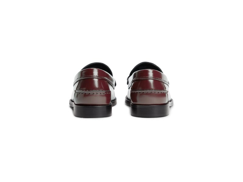 Tommy Hilfiger - Th Penny Bar Abrasivato Loafer - Rot 