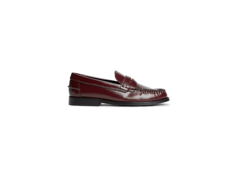 Tommy Hilfiger - Th Penny Bar Abrasivato Loafer - Rot 