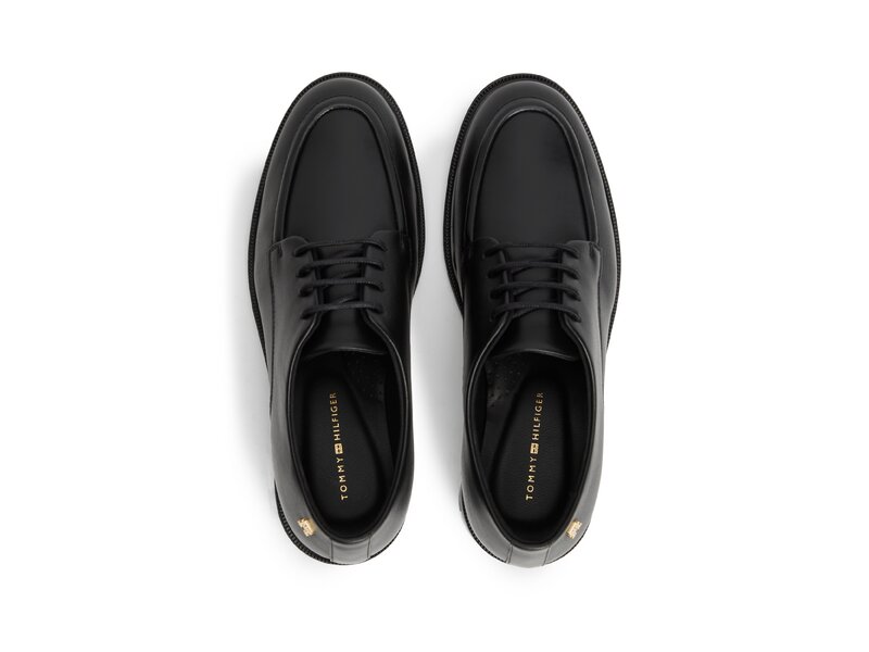 Tommy Hilfiger - Classic Leather Derby Shoe - Schwarz 