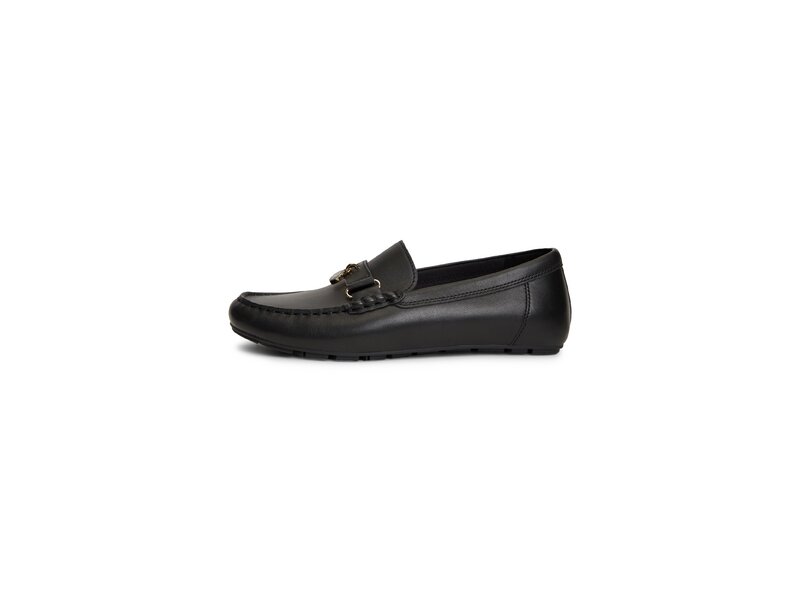 Tommy Hilfiger - Th Enamel Charm Leather Mocassin - Schwarz 