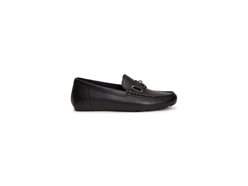 Tommy Hilfiger - Th Enamel Charm Leather Mocassin - Schwarz 