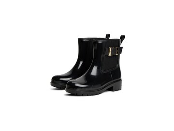 Tommy Hilfiger - Th Buckle Glossy Ankle Rain Boot - Schwarz