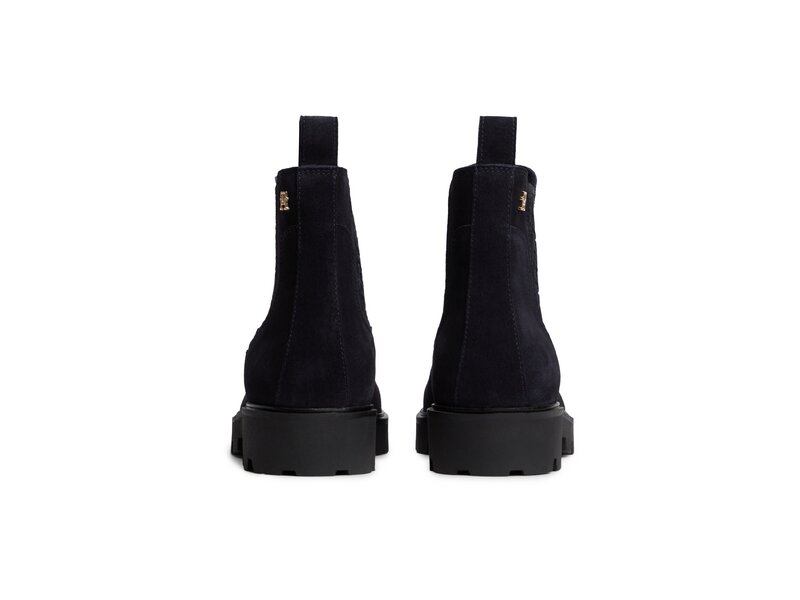 Tommy Hilfiger - Th Monogram Suede Chelsea Boot - Blau 