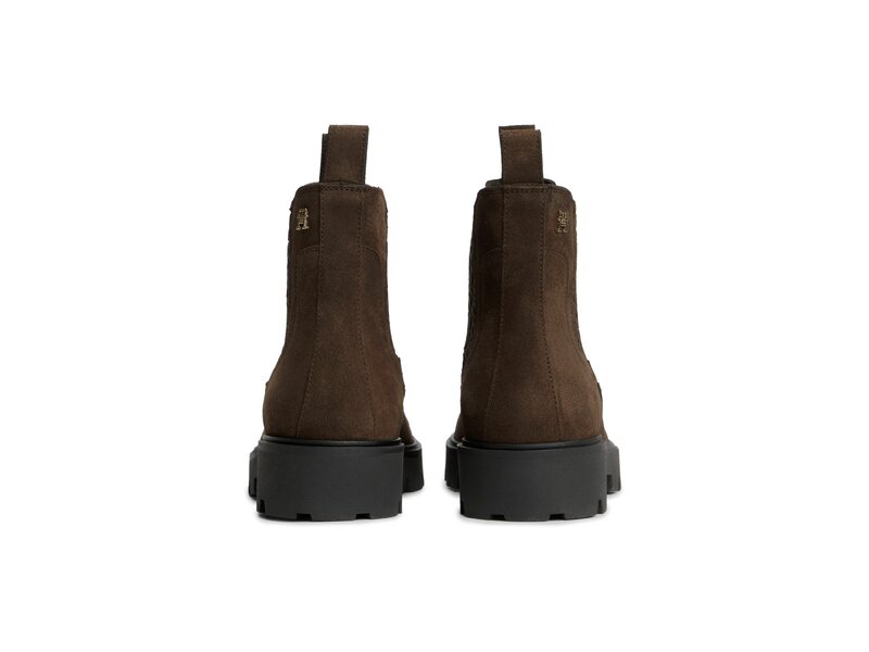 Tommy Hilfiger - Th Monogram Suede Chelsea Boot - Braun 