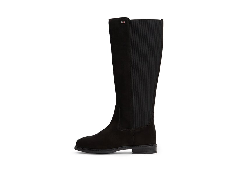Tommy Hilfiger - Enamel Flag Suede High Chelsea - Schwarz 