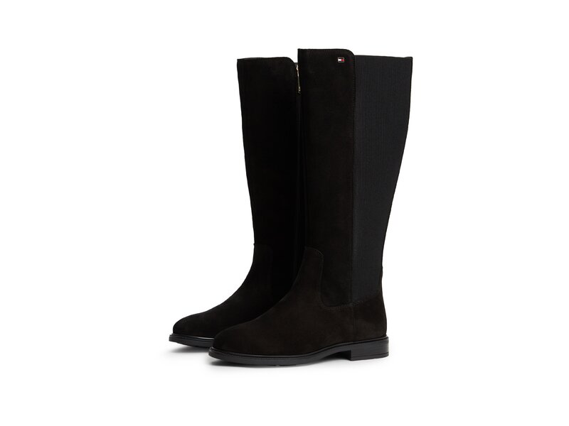 Tommy Hilfiger - Enamel Flag Suede High Chelsea - Schwarz 