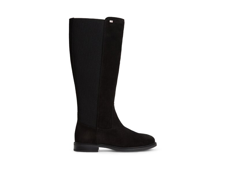 Tommy Hilfiger - Enamel Flag Suede High Chelsea - Schwarz 