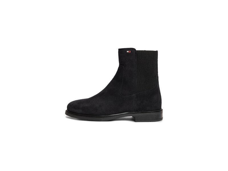 Tommy Hilfiger - Enamel Flag Suede Ankle Chelsea - Blau 