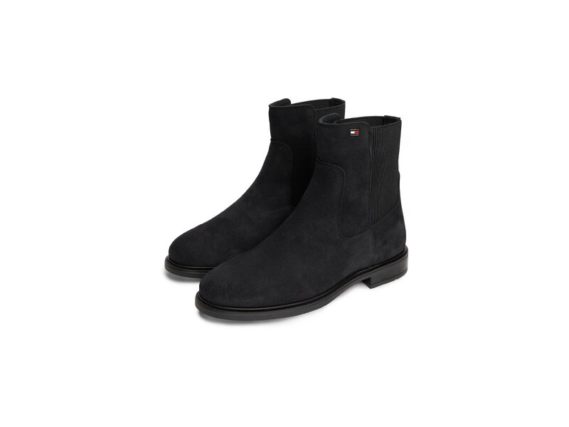 Tommy Hilfiger - Enamel Flag Suede Ankle Chelsea - Blau 