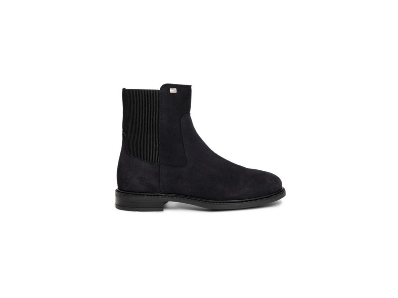 Tommy Hilfiger - Enamel Flag Suede Ankle Chelsea - Blau 