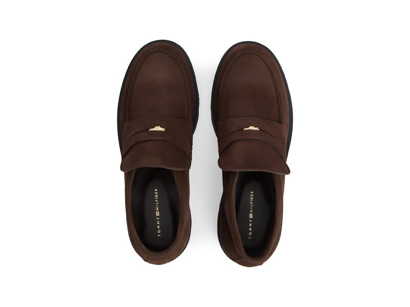 Tommy Hilfiger - Th Enamel Charm Loafer Boot - Braun 