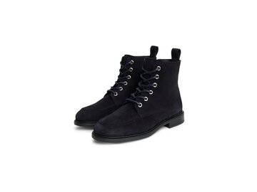 Tommy Hilfiger - Enamel Flag Suede Lace-Up Boot - Blau