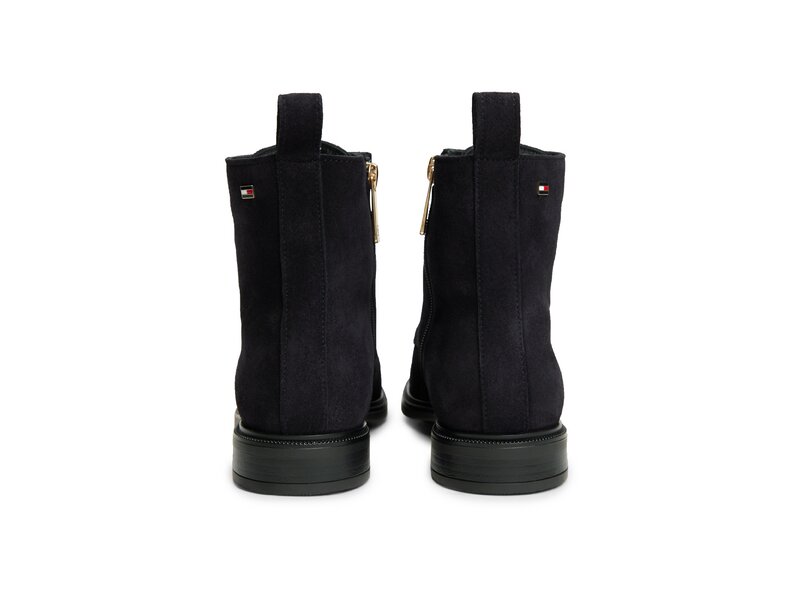 Tommy Hilfiger - Enamel Flag Suede Lace-Up Boot - Blau 