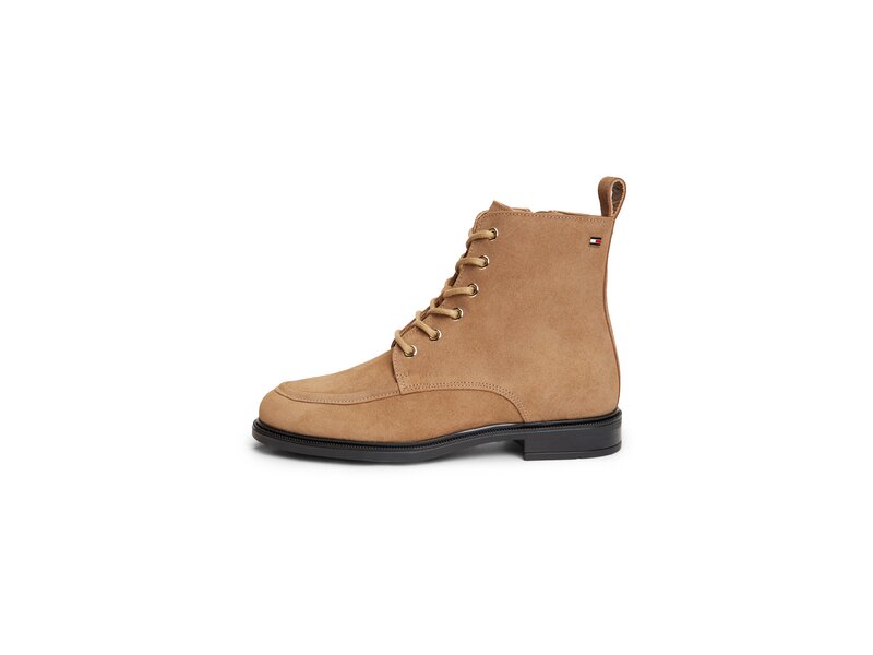 Tommy Hilfiger - Enamel Flag Suede Lace-Up Boot - Gr&uuml;n 
