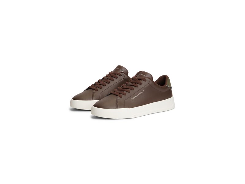 Tommy Hilfiger - Th Court Lth Detail Ess - Braun 