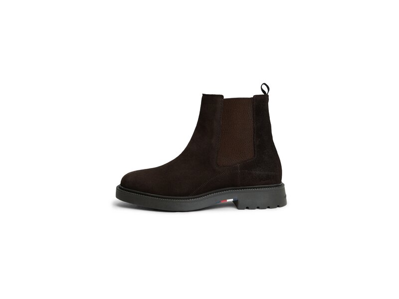 Tommy Hilfiger - Corporate Casual Suede Chelsea - Braun 