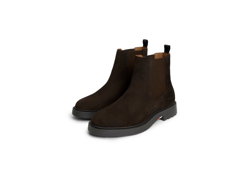 Tommy Hilfiger - Corporate Casual Suede Chelsea - Braun 
